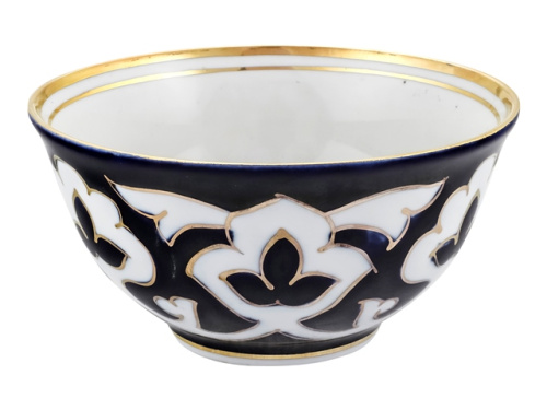 Пиала Пахта, Turon Porcelain, с золотом, Ø 11 см