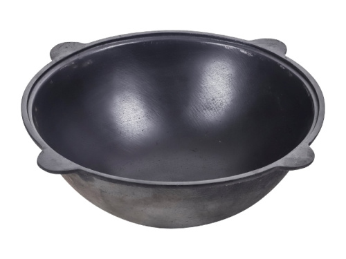 Казан чугунный DAVR METALL, без крышки, плоское дно, 16 л