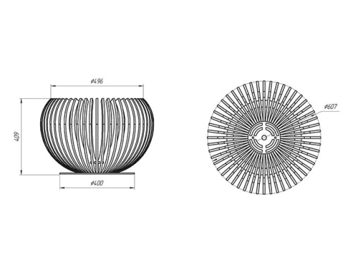 Костровая чаша, Russia Grill, модель Очаг - 5