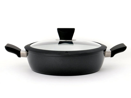 Сотейник со стеклянной крышкой двумя ручками BergHOFF Eclipse, 26 см
