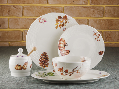 Салатник керамический October Line, PLOVER,  650 мл