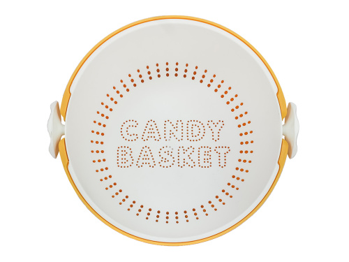 Дуршлаг с миской 2 в 1 круглый, пластиковый, 2 л, желтый/белый