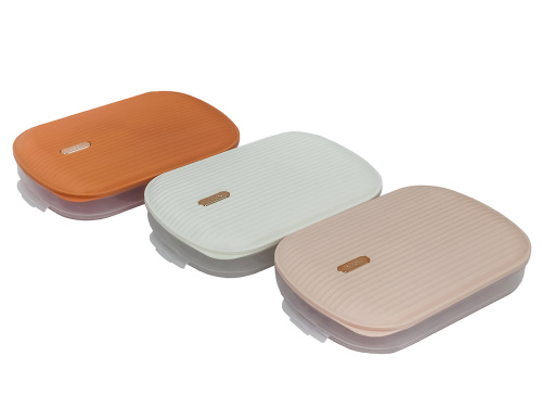 Контейнер с крышкой для хранения и заморозки продуктов на 1 секцию, 32х22х6 см, оранжевый