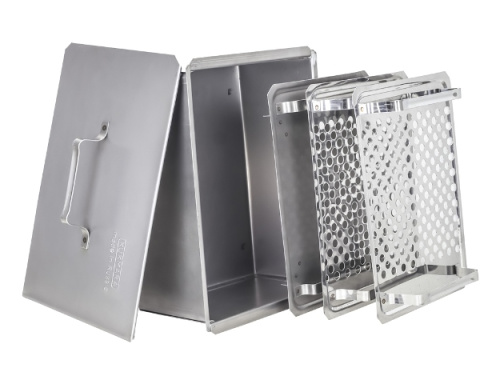 Коптильня двухъярусная 35х25х15 стальная, Kukmara, кн1