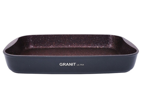 Противень с антипригарным покрытием 33.5x22x5.5 см, Kukmara (Granit Ultra Red), пга01а 