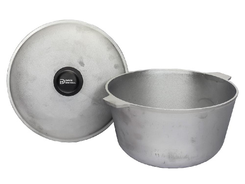 Котел алюминиевый с крышкой 4 л (овальное дно)