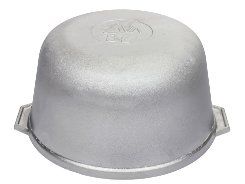 Казан 6л со стеклянной крышкой, (плоское дно) DAVR METALL