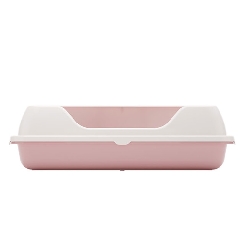 Лоток для кошек угловой "Лекси" Альтернатива М6966, (розовый), 555х415х150 мм