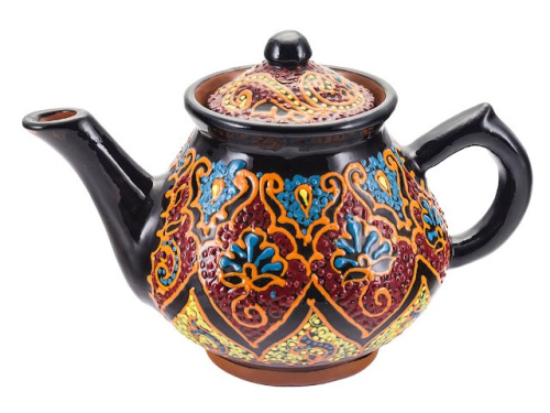 Набор чайный "Риштанская керамика", Точечная роспись, 10 предметов