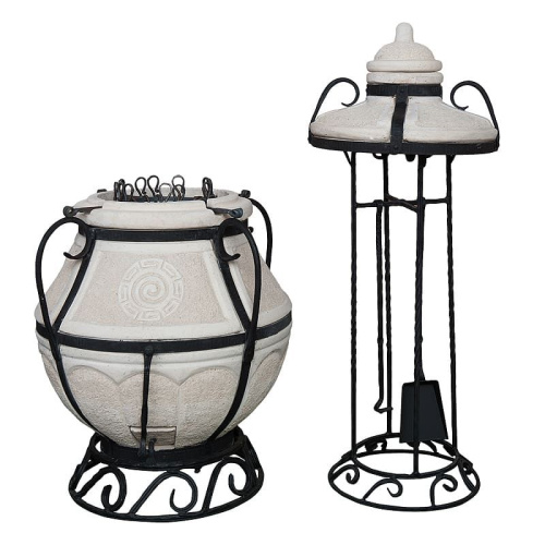 Тандыр дровяной AMFORA "Аладдин Mini" стойка, подставка