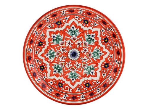 Блюдо Ляган "Риштанская керамика", Коракалам, диаметр 28 см RSN021