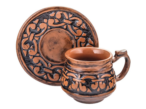 Чайная пара "Риштанская керамика", 2 предмета