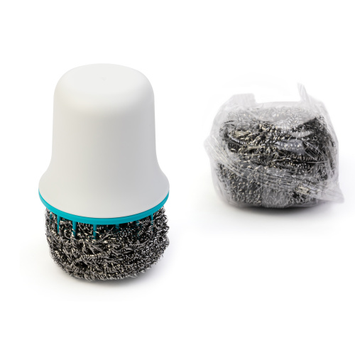 Щётка для мытья посуды с металлической губкой, Альтернатива, И8975