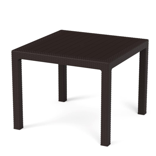 Стол садовый квадратный Альтернатива М8842, (мокко), 94х94х74
