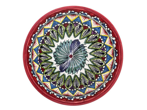 Коса "Риштанская керамика", Красная, Ø 18 см