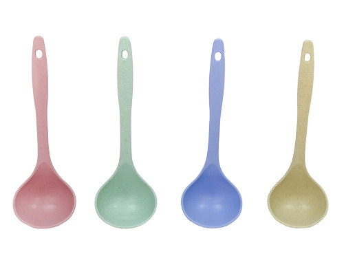 Половник на 100 мл из пищевого пластика, 27х9 см, бирюзовый