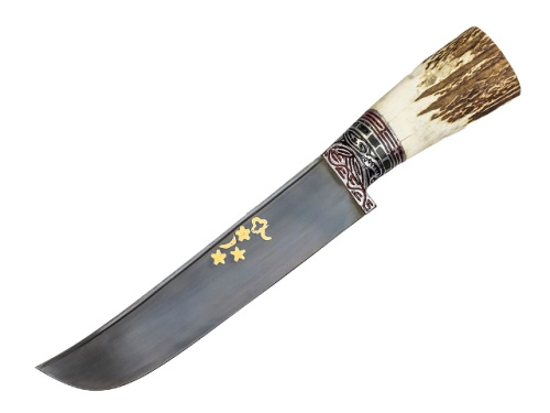 Нож Пчак, большой (тезкесар), рукоять: рог косули 