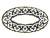 Тарелка овальная Пахта, Turon Porcelain, с золотом, Ø 29 см
