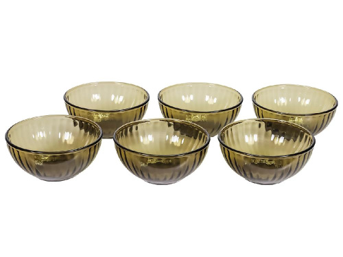 Набор салатников стеклянных (6 шт.), Elica, 13 см