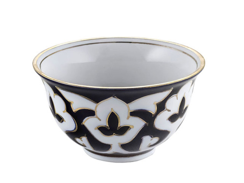 Пиала Пахта, Turon Porcelain, с золотом, Лола, Ø 10 см