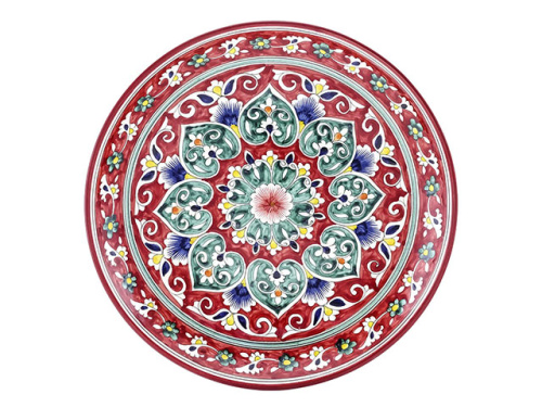 Блюдо Ляган "Риштанская керамика", Коракалам, диаметр 32 см RSN040