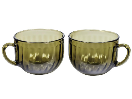 Набор бульонниц с ручкой (2 шт.), Elica, 670 мл