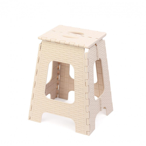 Табурет большой складной "Плетенка" Альтернатива М7092, бежевый