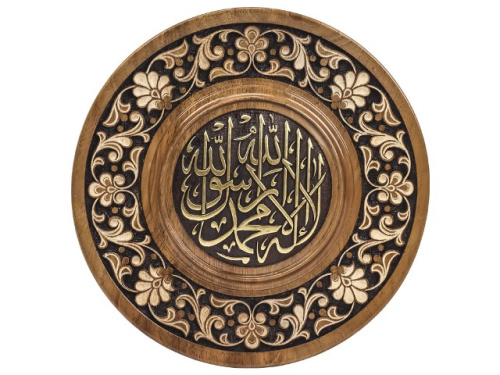 Деревянное панно, диаметр 20 см