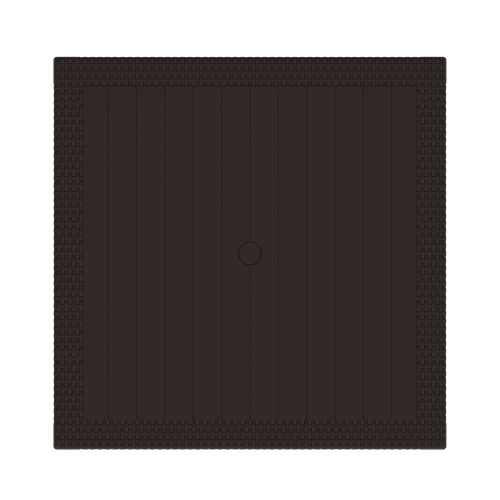 Стол садовый квадратный Альтернатива М8842, (мокко), 94х94х74