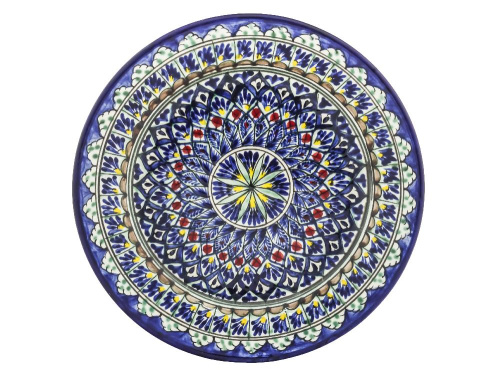 Тарелка "Риштан" плоская, диаметр 25 см