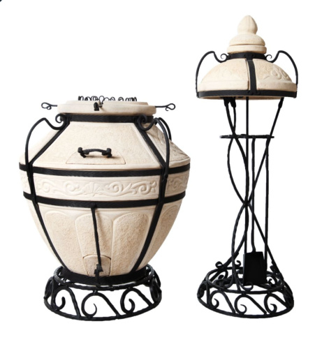 Тандыр дровяной AMFORA "Аладдин" стойка, подставка
