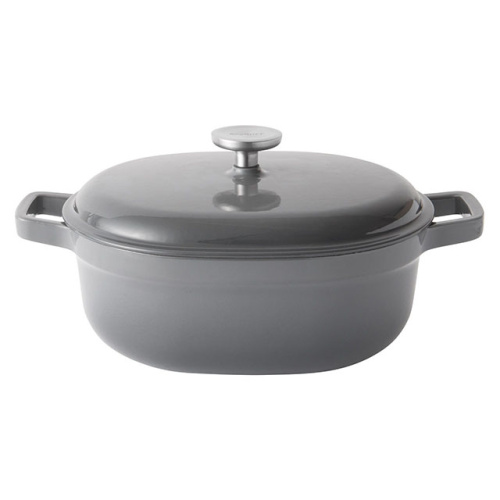 Кастрюля чугунная овальная с крышкой BergHOFF Gem, 4.1 л