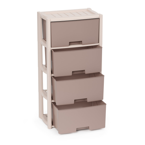 Комод "Колорит" на 4 секции, Альтернатива М7834, беж.