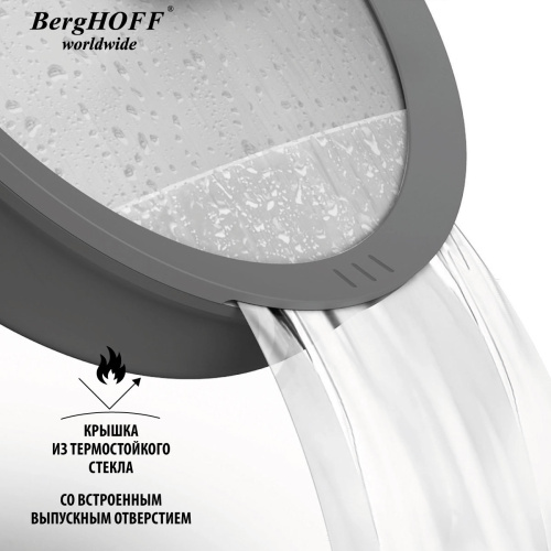 Сковорода-вок с крышкой BergHOFF Leo, 32 см