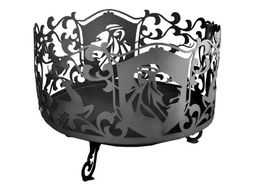 Костровая чаша, Лев, Завод Палитра, сталь 4 мм