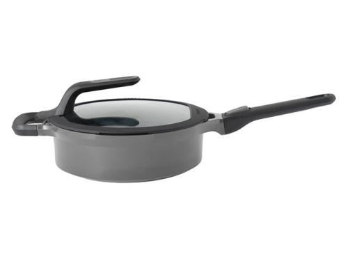 Сотейник со стеклянной крышкой BergHOFF Gem grey, 3.3 л