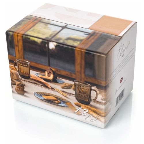 Набор чайный стекл., Elica, 12 предметов 