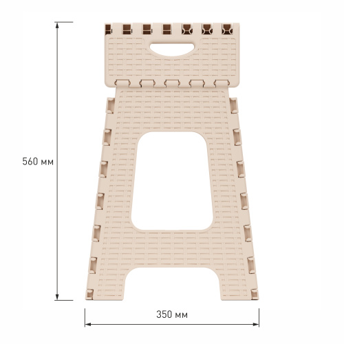 Табурет большой складной "Плетенка" Альтернатива М7092, бежевый