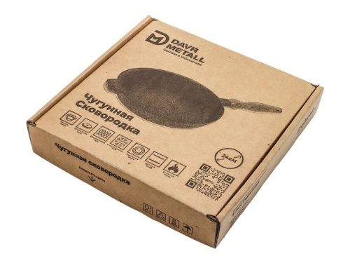 Сковорода чугунная DAVR METALL, 24 см