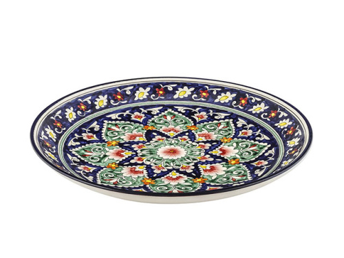 Блюдо Ляган "Риштанская керамика", Коракалам, Ø 32 см