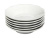 Набор тарелок 6 штук "Turon porcelain", рефленый край, Ø 13 см