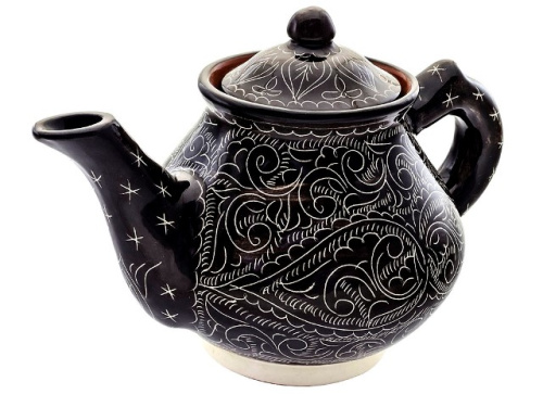 Набор чайный "Риштанская керамика", Коричневый, 9 предметов