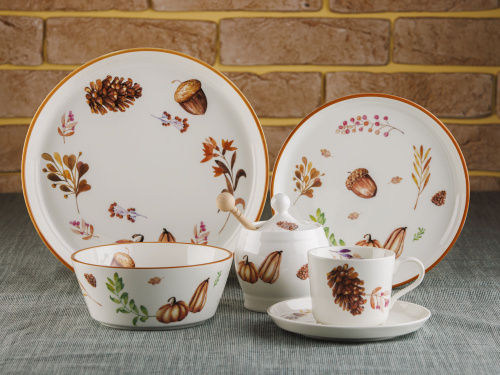 Тарелка керамическая October Line, PLOVER, 25 см