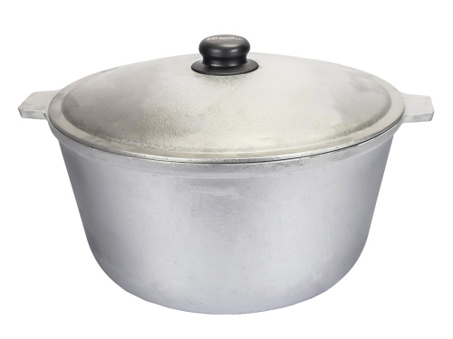 Котел алюминиевый с крышкой10 л (овальное дно) 