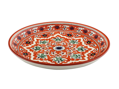 Блюдо Ляган "Риштанская керамика", Коракалам, диаметр 28 см RSN021